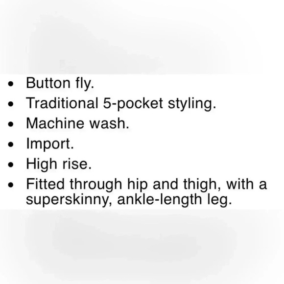 🆕J. Crew 9” High-Rise  Toothpick Jeans - Picture 7 of 13